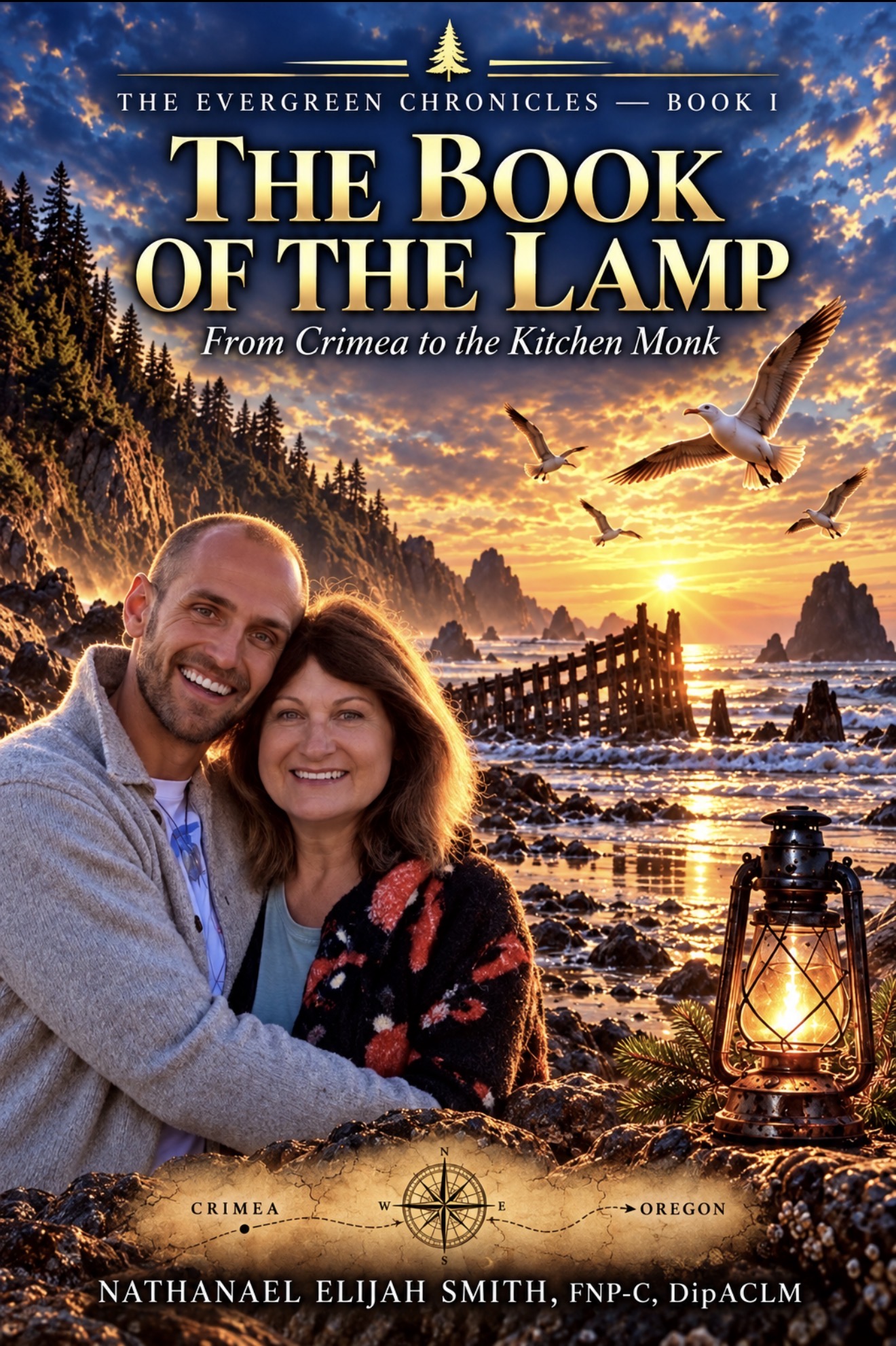 The Book of the Lamp cover artwork featuring Nathanael and his mother.