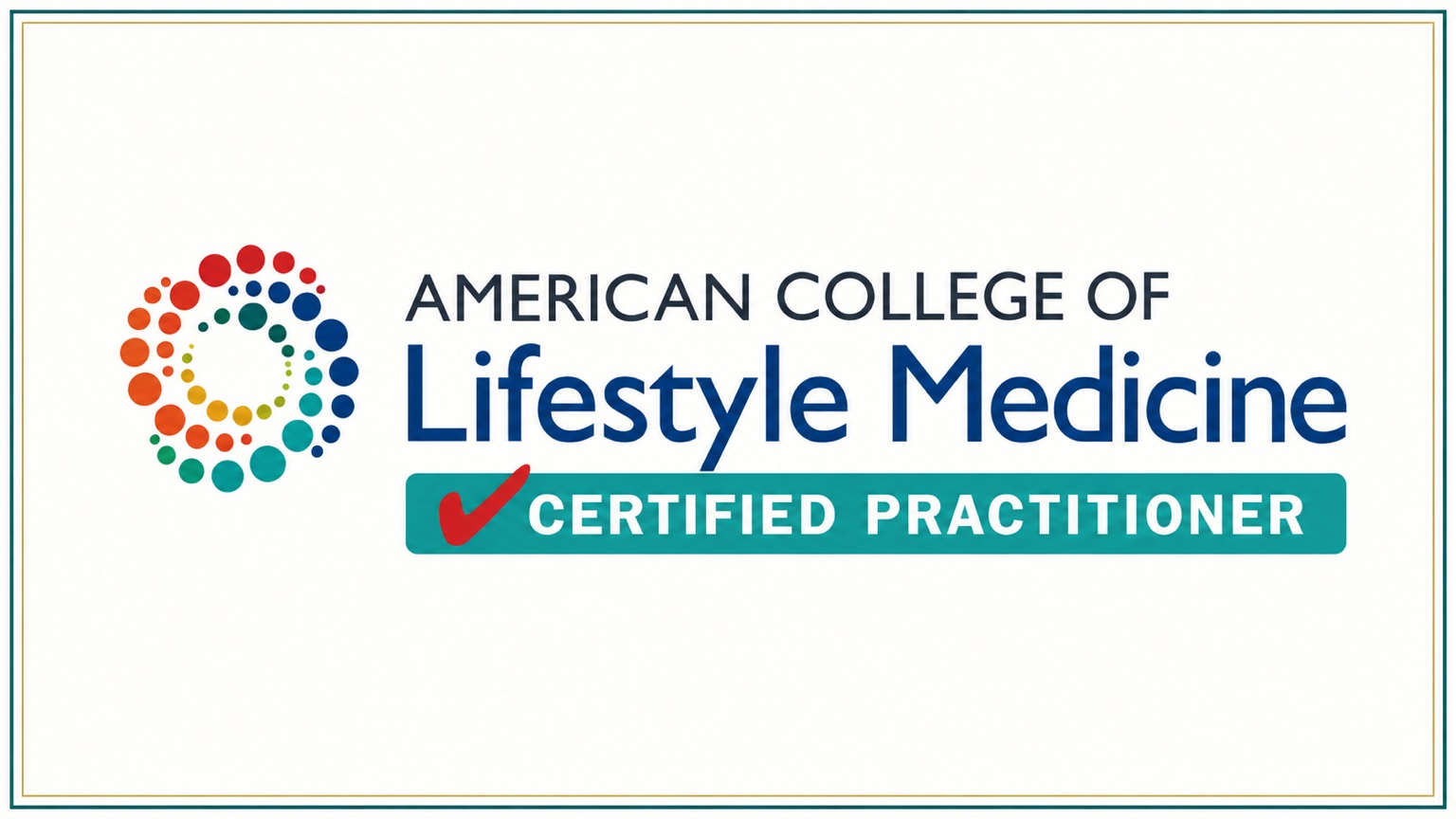 American College of Lifestyle Medicine Certified Practitioner. Visit the official ACLM website.